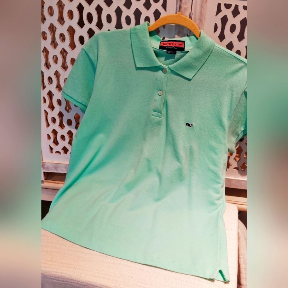 Vineyard Vines Seafoam Green Polo Shirt
